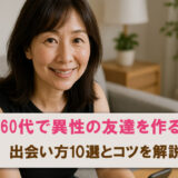 50代・60代で異性の友達が欲しい!面倒でも一度試したいこと